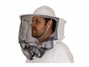 Včelařský klobouk, bavlna a síťka