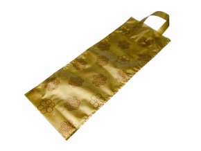 Dárková taška na medovinu (zlatá užší na láhev 0,5l)