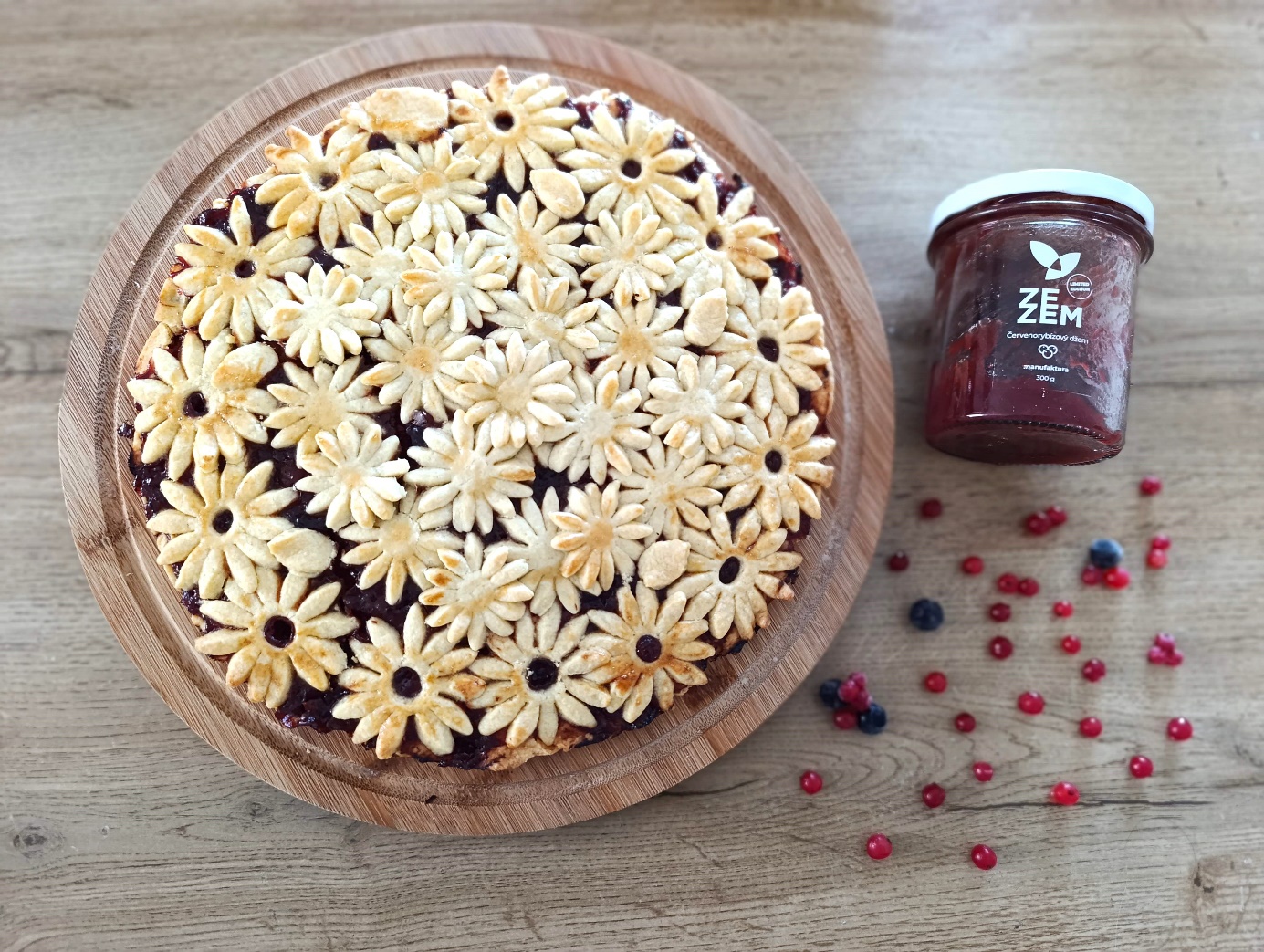 Linecký koláč s džemem