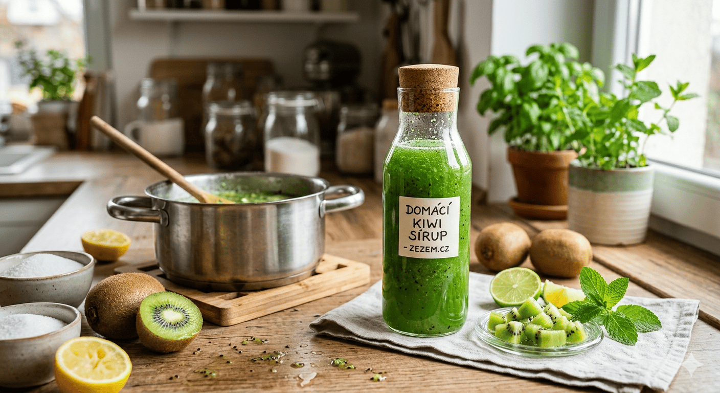 Domácí kiwi sirup: Recept plný svěžesti