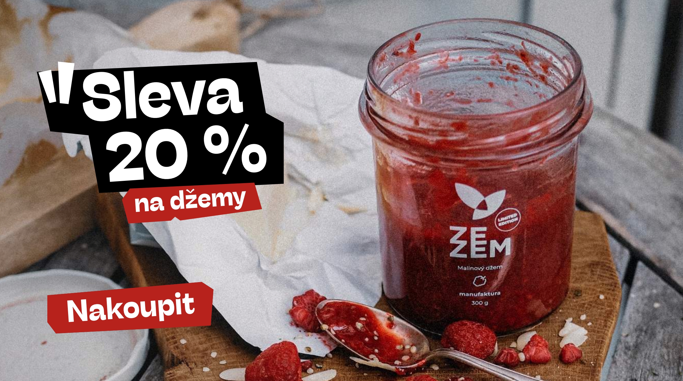20 % sleva džemy