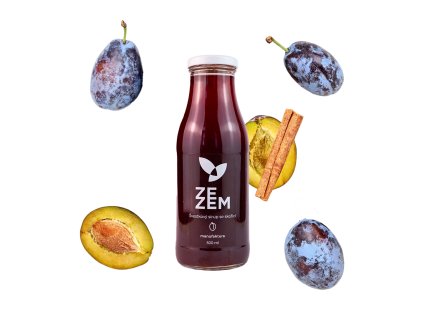 Domácí švestkový sirup se skořicí (500 ml)