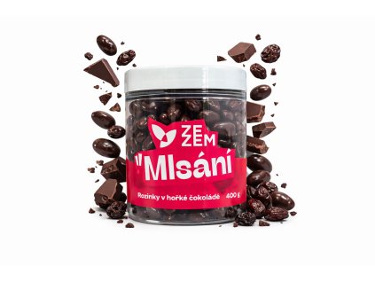 Rozinky v hořké čokoládě produktovka