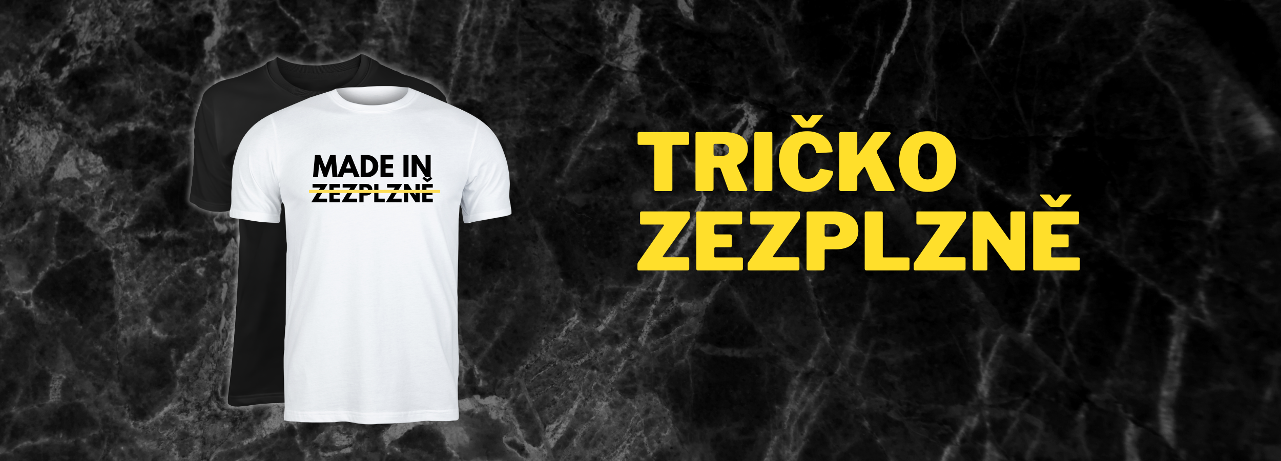 bílé triko zezplzně