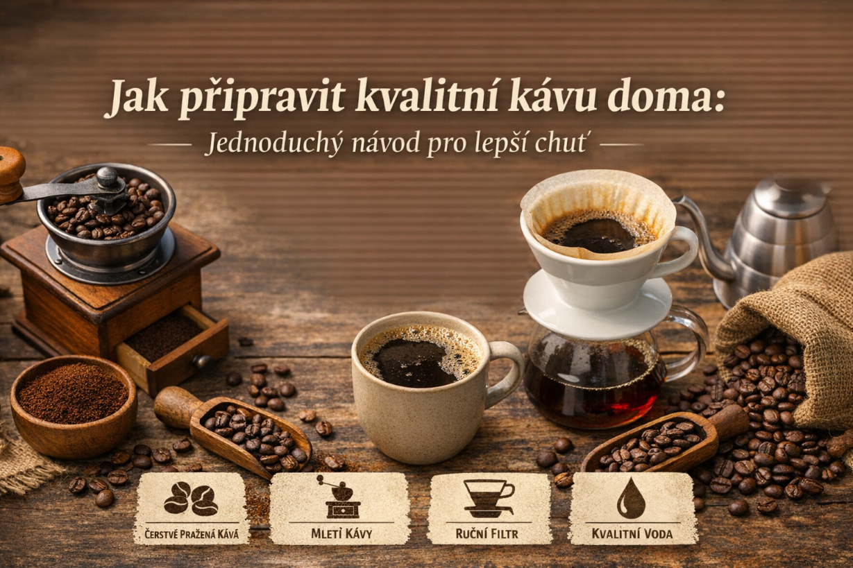 Jak připravit kvalitní kávu doma: jednoduchý návod pro lepší chuť