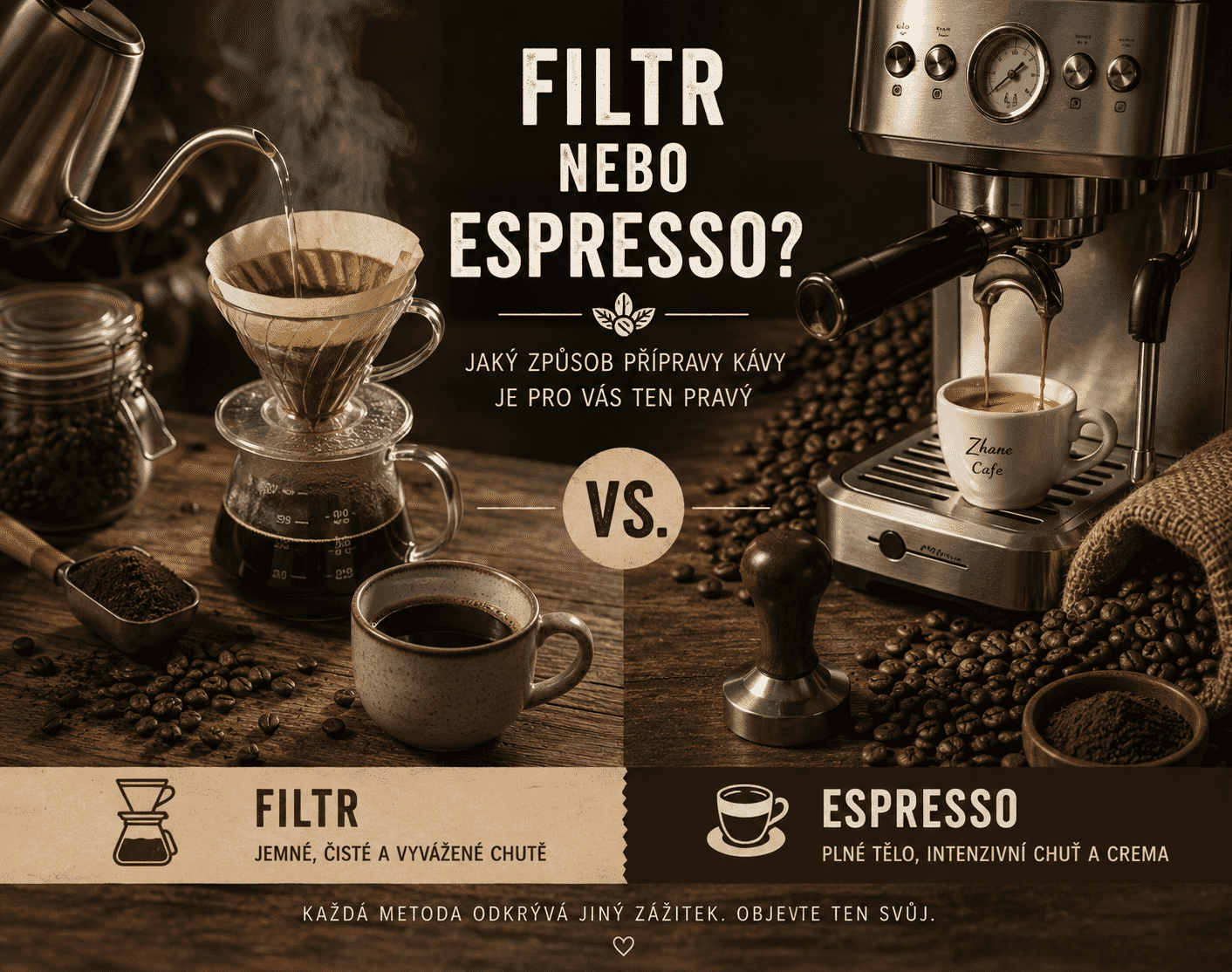 Filtr nebo espresso? Jaký způsob přípravy kávy je pro vás ten pravý