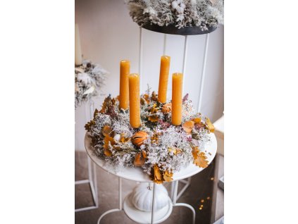 Adventní věnec pomerančovo medový