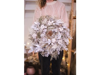 Zimní věnec Bílé Vánoce