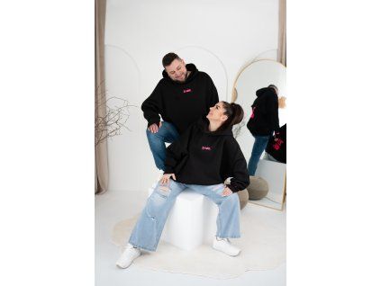 Mikina Rebel Void Square Pink