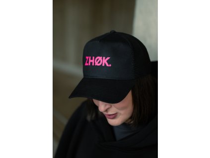 Kšiltovka Black Neon Pink
