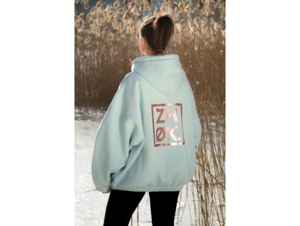 Mikina Ice Blue - Gold Pink