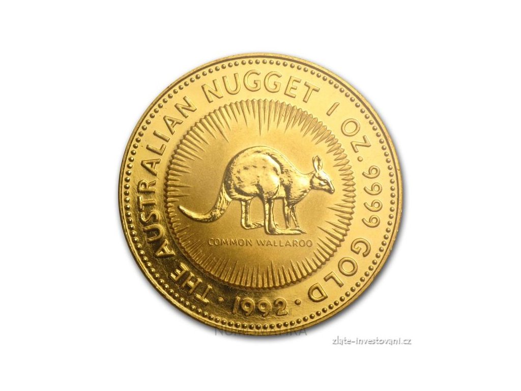 4559 investicni zlata mince australsky klokan 1992 nugget 1 oz