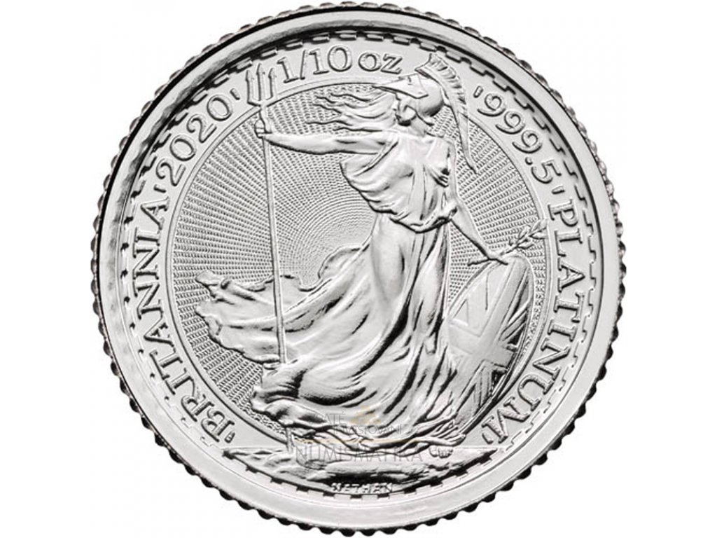 Platinová investiční mince 1/10 Oz  Britannia