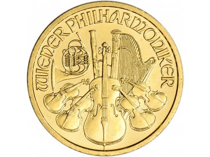 Investiční zlatá mince Philharmoniker 1/2 Oz