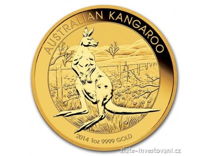 1922 investicni zlata mince australsky klokan 2014 nugget 1 oz