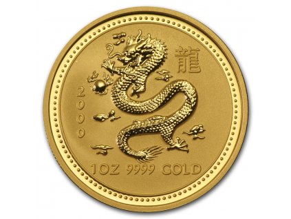Investiční zlatá mince rok draka 2000 1 Oz