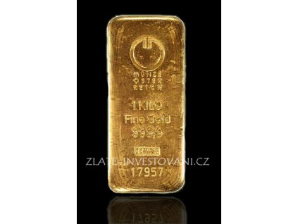 Investiční zlatý slitek Münze Österreich 1000g
