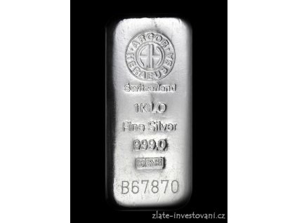 Investiční stříbrný slitek Argor Heraeus 1000g