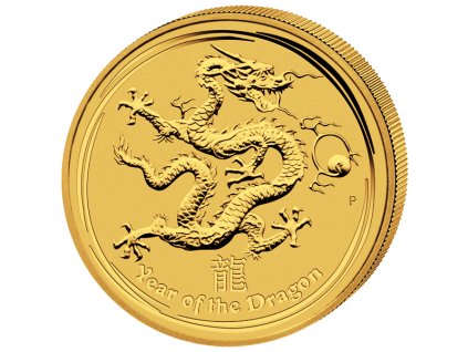 Investiční zlatá mince rok draka 2012 1/20 Oz