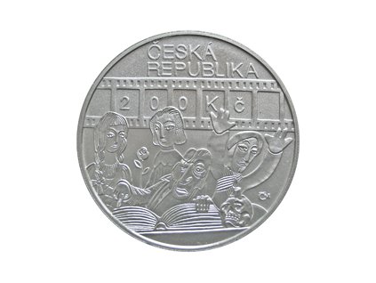 2285 pametni stribrna mince karel zeman proof verze