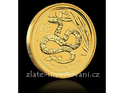 Investiční zlatá mince rok hada 2013 1 Oz