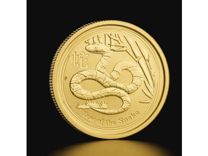 investiční zlatá mince rok hada 1/4 Oz 2013-lunární série II.