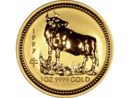 Investiční zlatá mince rok buvola 1997 1/20 Oz