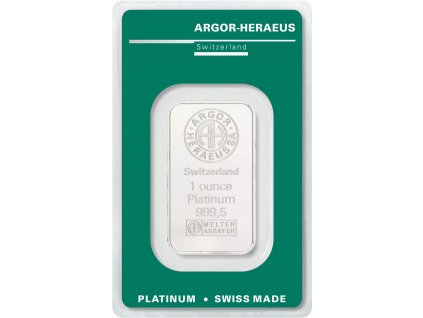 Investiční platinová cihla Argor Heraeus 1 Oz