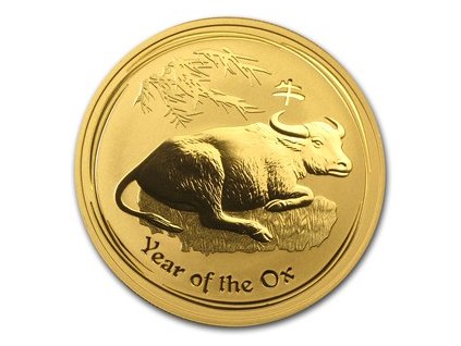 Investiční zlatá mince rok Buvola 2009 1Oz