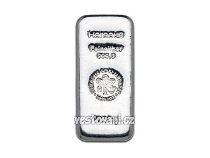 2558 investicni stribrna cihla heraeus 1 kg