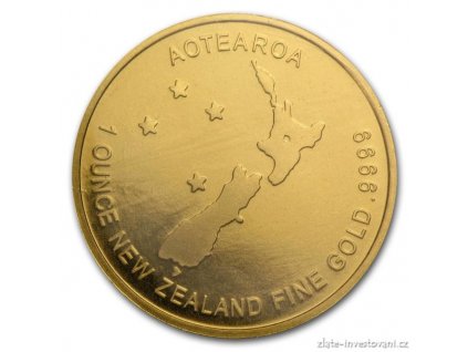 Investiční zlatá mince Kiwi-Nový Zéland 1 Oz