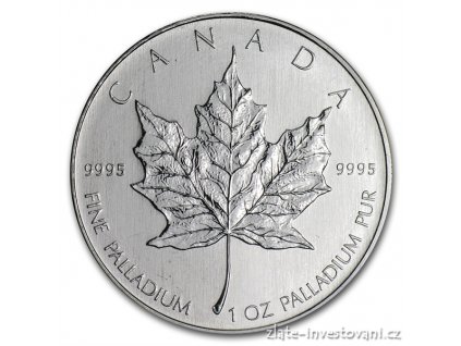 3074 investicni paladiova mince kanadsky maple leaf 1 oz