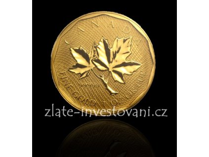 Investiční zlatá mince kanadský Maple Leaf 2008 1 Oz