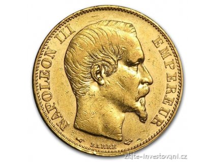 3434 zlaty francouzsky 100 frank napoleon iii 1857