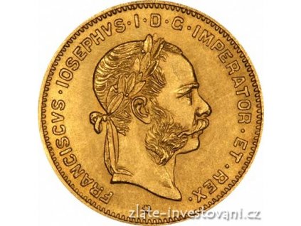 Investiční zlatá mince čtyřzlatník-4 gulden Rakousko 1892
