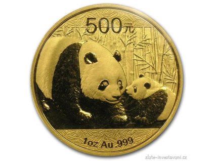 Investiční zlaté mince- Investiční zlatá mince čínská Panda 2011  1 Oz