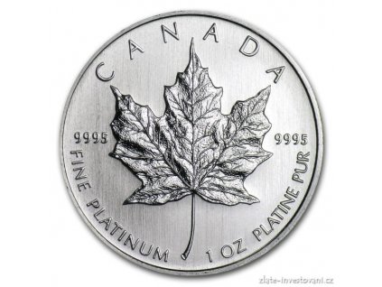 3674 investicni platinova mince kanadsky maple leaf 1 oz