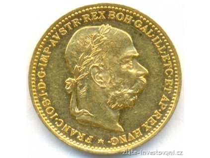 Zlatá mince Dvacetikoruna Františka Josefa I. rakouská ražba 1892-stav 0/0 RL