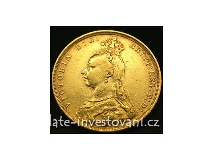 3728 investicni zlata mince britsky sovereign jubilejni kralovna victoria