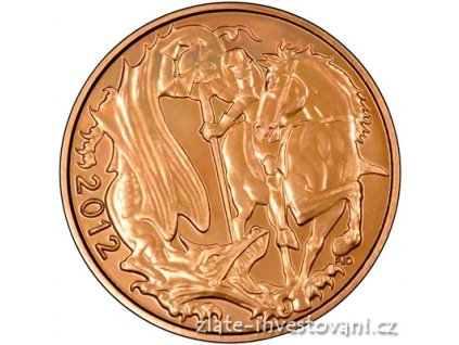 Investiční zlatá mince britský Sovereign 2012
