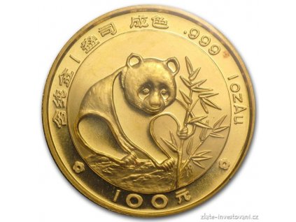 3812 investicni zlata mince cinska panda 1988 1 oz