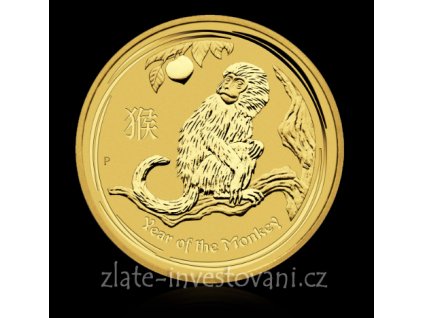 Investiční zlatá mince rok Opice 2016 1 Oz