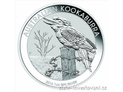 4355 investicni stribrna mince kookaburra 2016 1 oz