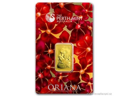 Investiční zlatý slitek Oriana -Austrálie Perth Mint 10g