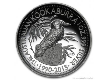 4601 stribrna mince australsky kookaburra 2015 vysoky relief proof 1 oz