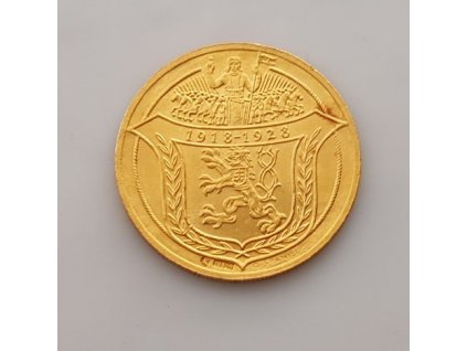 nvestiční zlato-Zlatý 4 dukát Jsem ražen z českého kovu 1928