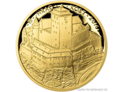 4754 zlata mince hrad kost 2016 proof 1 2 oz