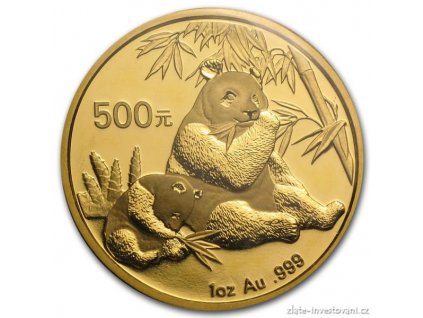 4958 investicni zlata mince cinska panda 2007 1 oz