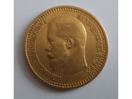 Zlatý ruský 7.5 rubl-car Mikuláš II.-1897