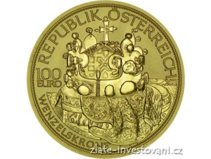 5057 zlata mince cisarska koruna svateho vaclava 2011 100 eur